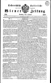 Wiener Zeitung 18390601 Seite: 1