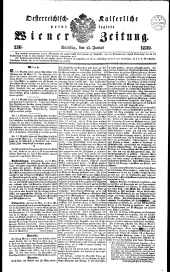 Wiener Zeitung 18390615 Seite: 1