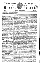 Wiener Zeitung 18390622 Seite: 1