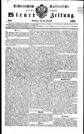 Wiener Zeitung 18390625 Seite: 1