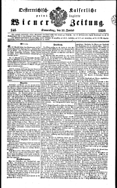 Wiener Zeitung 18390627 Seite: 1