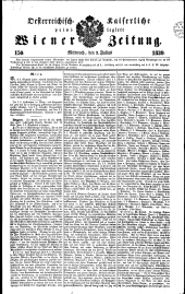 Wiener Zeitung 18390703 Seite: 1