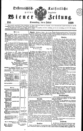 Wiener Zeitung 18390704 Seite: 1