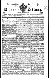 Wiener Zeitung 18390709 Seite: 1