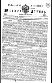 Wiener Zeitung 18390710 Seite: 1