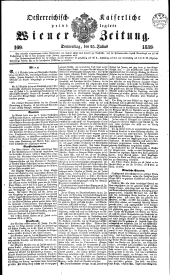 Wiener Zeitung 18390725 Seite: 1