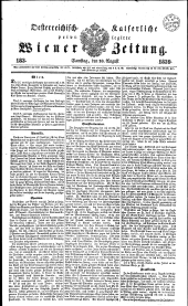 Wiener Zeitung 18390810 Seite: 1