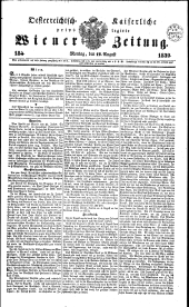 Wiener Zeitung 18390812 Seite: 1