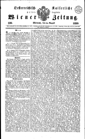 Wiener Zeitung 18390814 Seite: 1