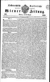 Wiener Zeitung 18390826 Seite: 1