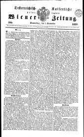 Wiener Zeitung 18390905 Seite: 1