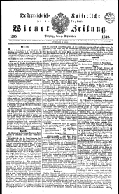 Wiener Zeitung 18390906 Seite: 1