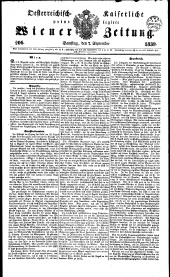 Wiener Zeitung 18390907 Seite: 1