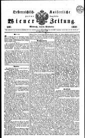 Wiener Zeitung 18390911 Seite: 1