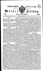 Wiener Zeitung 18390913 Seite: 1