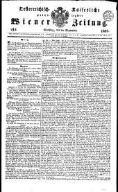 Wiener Zeitung 18390914 Seite: 1