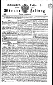 Wiener Zeitung 18391007 Seite: 1