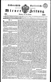 Wiener Zeitung 18391011 Seite: 1