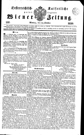 Wiener Zeitung 18391014 Seite: 1