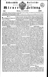 Wiener Zeitung 18391018 Seite: 1