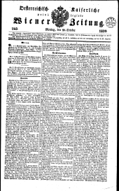 Wiener Zeitung 18391021 Seite: 1