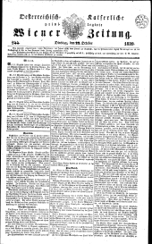 Wiener Zeitung 18391022 Seite: 1