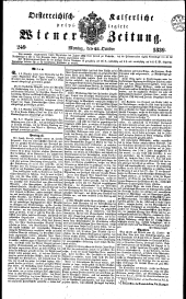 Wiener Zeitung 18391028 Seite: 1