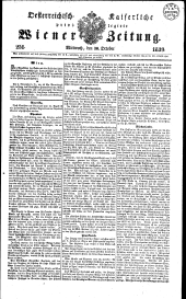 Wiener Zeitung 18391030 Seite: 1
