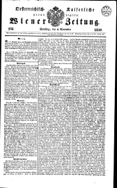 Wiener Zeitung 18391102 Seite: 1