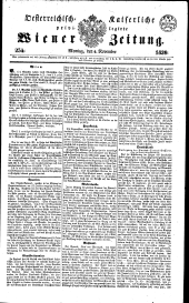 Wiener Zeitung 18391104 Seite: 1