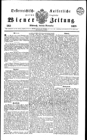 Wiener Zeitung 18391113 Seite: 1