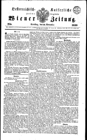 Wiener Zeitung 18391116 Seite: 1