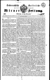 Wiener Zeitung 18391120 Seite: 1