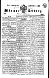 Wiener Zeitung 18391122 Seite: 1