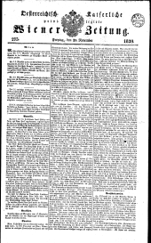 Wiener Zeitung 18391129 Seite: 1