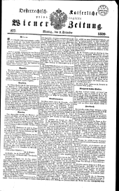 Wiener Zeitung 18391202 Seite: 1