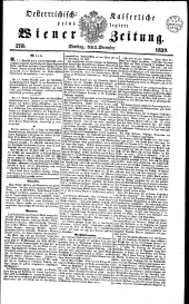 Wiener Zeitung 18391203 Seite: 1