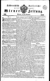 Wiener Zeitung 18391216 Seite: 1