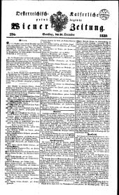 Wiener Zeitung 18391221 Seite: 1