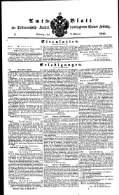 Wiener Zeitung 18400107 Seite: 7