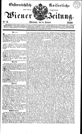 Wiener Zeitung 18400108 Seite: 1