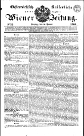 Wiener Zeitung 18400131 Seite: 1