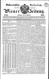 Wiener Zeitung 18400202 Seite: 1