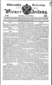Wiener Zeitung 18400206 Seite: 1