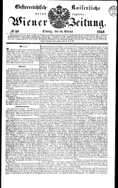 Wiener Zeitung 18400218 Seite: 1