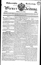 Wiener Zeitung 18400302 Seite: 1