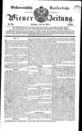 Wiener Zeitung 18400310 Seite: 1