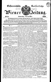Wiener Zeitung 18400312 Seite: 1