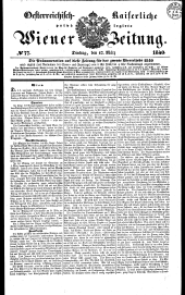 Wiener Zeitung 18400317 Seite: 1