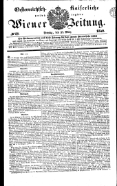 Wiener Zeitung 18400327 Seite: 1